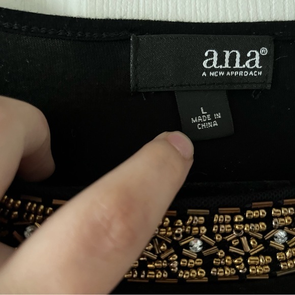 A.N.A‎ Jewel Sheer Long Sleeve Midi Dress - Picture 5 of 8